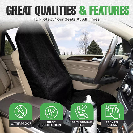 Car Seat Cover Waterproof Non-slip Towel Car Seat Protector with Elastic Strap