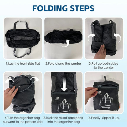 Travel Foldable Duffle Bag Gym Sports Lightweight Luggage Duffel Foldaway Bags