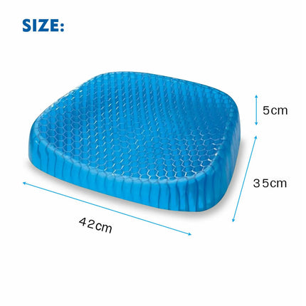 Gel Honeycomb Seat Cushion Flex Back Support Spine Breathable Protector Summer