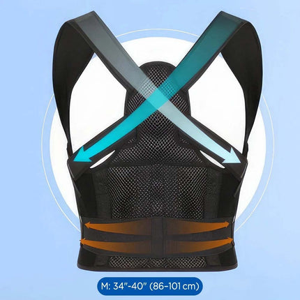 Back Brace Posture Corrector Women Men Shoulder Straightener Adjustable Support M