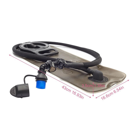 2L Hydration System Water Bag Pouch Bladder Climbing Hiking Outdoor Sports