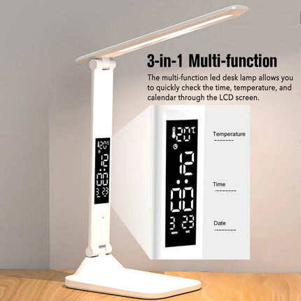 Touch LED Desk Lamp Bedside Study Reading Table Light USB Ports Dimmable