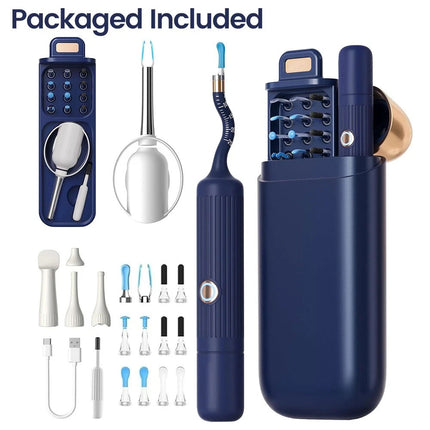 Wireless Visual Ear Wax Removal Tool HD Camera Cleaner Scoop Kit with Smart Case