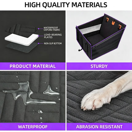 Dog Car Back Seat Extender, Quilted Pet Hammock Cover, Dog Hammock Pet Seat