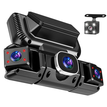 4 Ch Dash Cam 5GHz WiFi Front Rear and Inside with Night Vision G-Sensor for Car