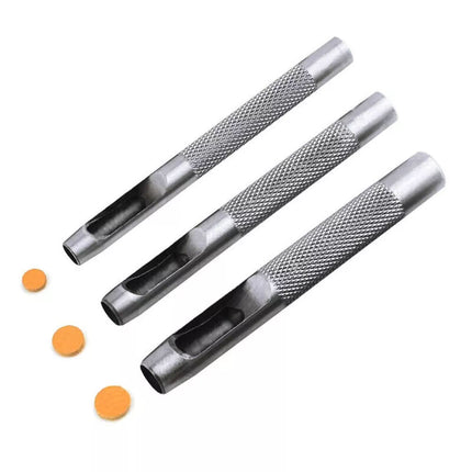 15PCS Precision Hollow Punch Set 3mm-25mm Leather Plastic Gasket Hole Cutter