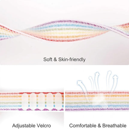 Apple AirTag Case Wristband Protective Cover Nylon Rainbow