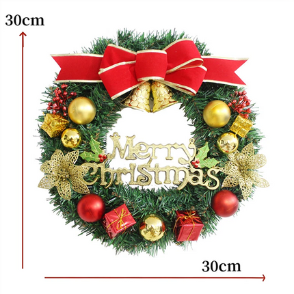 Christmas Wreath Xmas Door Hanging Garland Ornament Merry Christmas Home Decor
