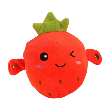 3PCS Interactive Musical Toy Fruit Sensing Beat Piano Plush Toy Electric Plush Toy