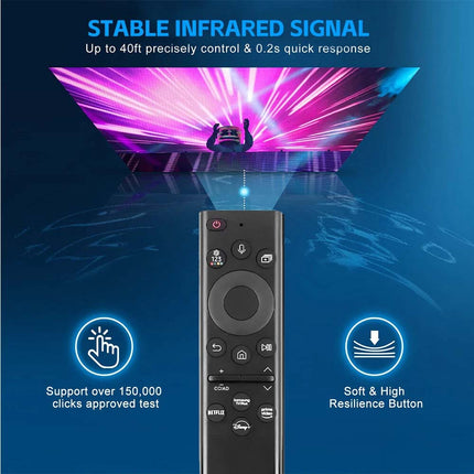 Solar Voice Remote Control Replacement for Samsung Smart TV BN59-01385B BN59-01385A