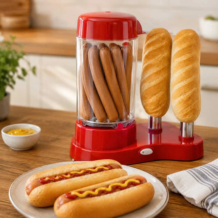 2 in 1 Electric Hot Dog Maker Sausage Cooker Bun Warmer Machine AU Plug