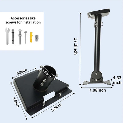 Fits Roof Starlink Gen 3 Mount 360° Adjustable Pivot Heavy Duty Outdoor Pole Kit