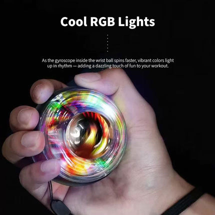 GYRO BALL Forearm Wrist Arm Exercise Gyroscopic Ball LED High Quality