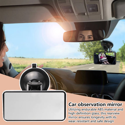 Car Interior Rearview Mirror with Suction Cup