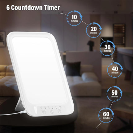 Sad Lamp, 2800-6000K Dimmable Simulated Sunlight Ambient Light