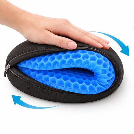 Double Layer Honeycomb Gel Seat Cushion Body Pressure Support for Car and Office Use