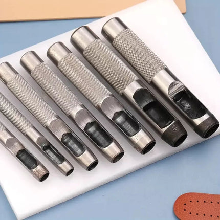 15PCS Precision Hollow Punch Set 3mm-25mm Leather Plastic Gasket Hole Cutter