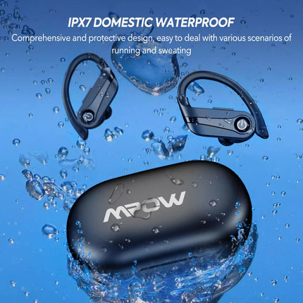 Wireless Bluetooth Ear-Hook Earphones Headphones Sports Gym Earbuds Mic