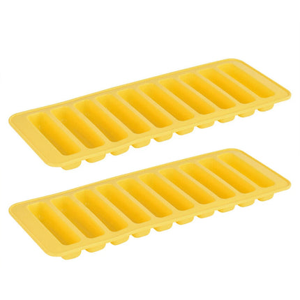 2 xSilicone Chocolate Baking Mould Cookie Finger Shaped Molds Ice Tray Long Strips