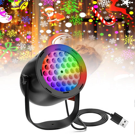 Christmas Projector Light Xmas Party Indoor Outdoor Snowflake LED Laser Lamp