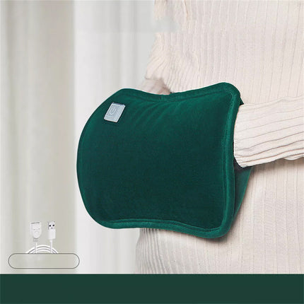 Hand Warmer USB Electric Heating Pad Warmer Graphene Heat Warm Bag Winter Pillow Green