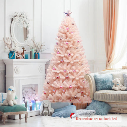 1.8M Pink Christmas Tree Decoration Xmas Trees Home Decor Metal Stand