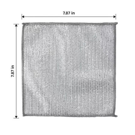 100pcs Multipurpose Wire Miracle Cleaning Cloths Mesh Microfiber for Kitchen Dishes
