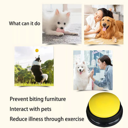 4Pcs Pet Talking Buttons Recordable Starter Speaking Puppy Training Communicable Toys