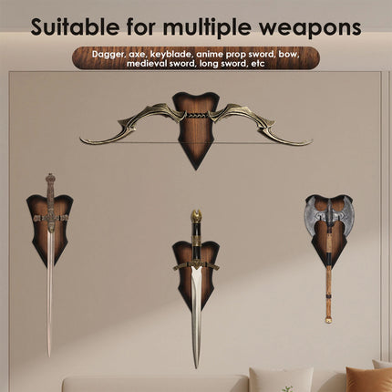 Wood Sword Wall Mount Sturdy Sword Stand Reliable Katana Wall Mount
