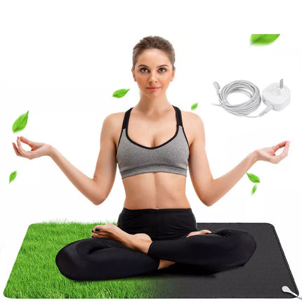 Universal Earthing Mat Kit Grounding Mat EMF Shielding Therapy for Yoga Office33x60cm