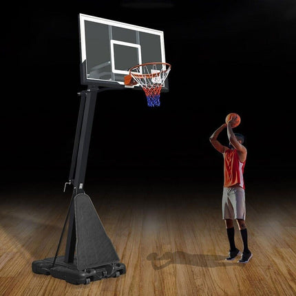Professional Adjustable Height Basketball Hoop Stand Metal Portable 2.45m-3.05m