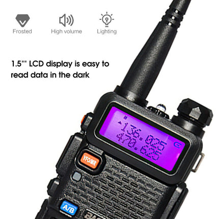 1 Set Walkie Talkie Band Handheld Earphones Two Way Radio 400-470MHz 3800MAH
