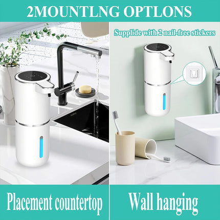 Automatic Soap Dispenser 380ML Rechargeable Touchless Foam Soap Dispenser 4 Leve