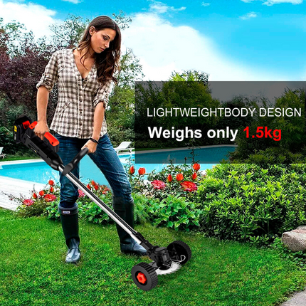 Cordless Electric Grass String Trimmer Lawn Cutter Brush Mower Whipper Snipper