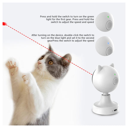Cat Laser Toy Automatic Toy for Indoor Cats Toys Pointer Interactive USB Cat Toy