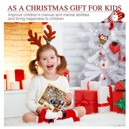 1000pcs Advent Calendar Jigsaw Puzzles Christmas Countdown Gift