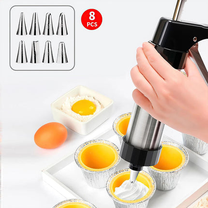 Biscuit Press Gun Cookies Making Kit Cake Icing Decorating Biscuit Maker Set