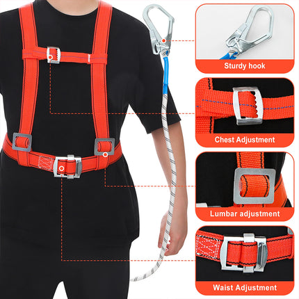Adjustable Safety Belt Harness Fall Protections for Climbing Aerial Work 2M