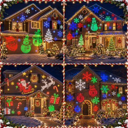 12 in 1 Christmas Laser Projector Light IP65 12 Modes Outdoor Xmas Garden Decor
