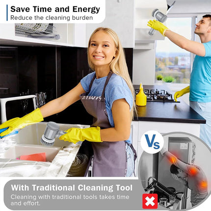 Power Spin Scrubber Cordless Electric Spin Scrubber Handhold Cleaning Brush