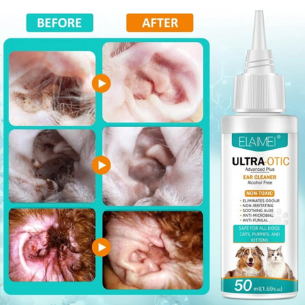 4PCS Cat Dog Ear Drops for Infection Antibiotics Fast Relief from Infections