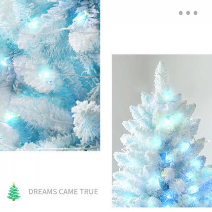 1.8m Blue Artificial Christmas Tree with Stand Xmas Party Holiday Decoration Snow Tip