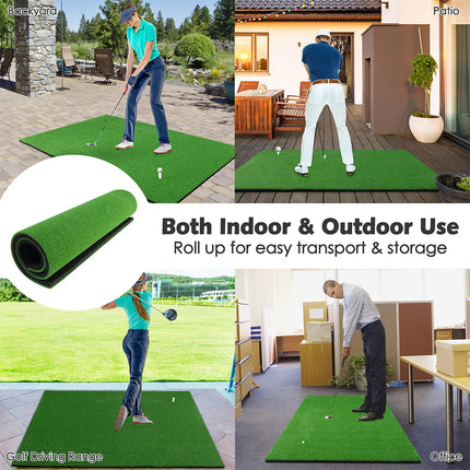 1.5x1M Standard Real Feel Golf Practice Mat Putting Mat Synthetic Turf 3 Tees