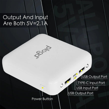 Portable 5000mAh Mini Power Bank Battery Charger USB LED For Mobile Phone