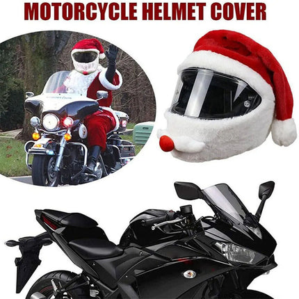 Christmas Helmet Cover Santa Claus hat For Motorcycle Motorbike Helmet Case