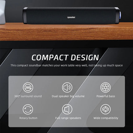 Wired PC Computer Speakers Stereo Speaker USB Powered for Desktop PC Laptop