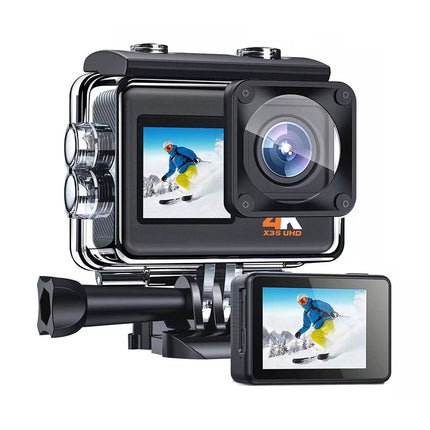 4K Action Camera WIFI 24MP Waterproof EIS Dual Screen Camera