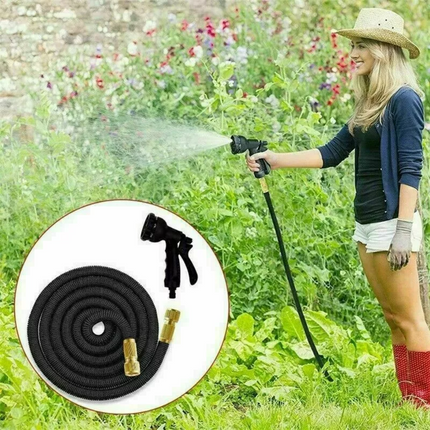 Pocket Hose Copper Bullet | With Spray Nozzle Gun | Expanding Garden Hose