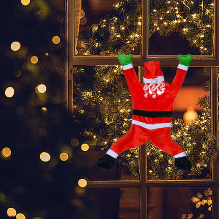 Climbing Hanging Santa Claus Christmas Outdoor Window Decoration Xmas Props