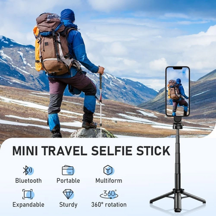 4 in 1 Magnetic Bluetooth Selfie Stick Holder Handheld Tripod Stand for iPhone